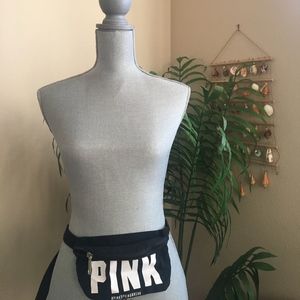 #PINKSPRINGBREAK fanny pack, women, black, vaca!